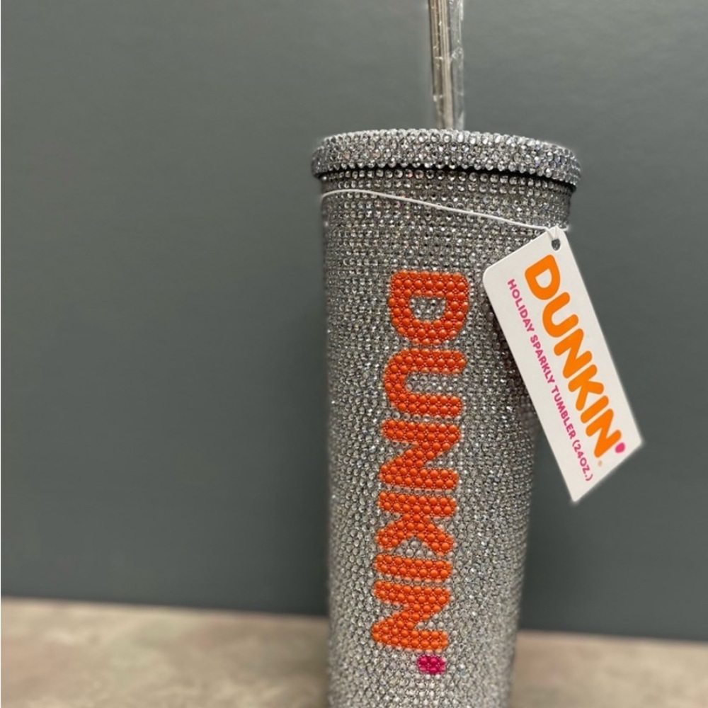 DUNKIN RHINESTONE BLING CUP